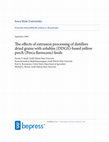 Research paper thumbnail of The effects of extrusion processing of distillers dried grains with solubles (DDGS)-based yellow perch (Perca flavescens) feeds