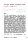 Research paper thumbnail of A Sociologia De Weber No Pensamento De Elias