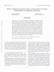 Research paper thumbnail of Effects of Behavioral Genetic Evidence on Perceptions of Criminal Responsibility and Appropriate Punishment