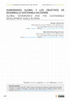 Research paper thumbnail of Gobernanza global y los Objetivos de Desarrollo Sostenible en España