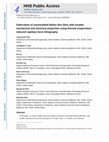 Research paper thumbnail of Fabrication of Micro‐ and Nanopatterned Nafion Thin Films with Tunable Mechanical and Electrical Properties Using Thermal Evaporation‐Induced Capillary Force Lithography