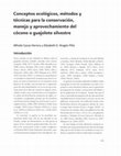 Research paper thumbnail of Conceptos ecológicos, métodos y técnicas para la conservación, manejo y aprovechamiento del cócono o guajolote silvestre