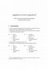 Research paper thumbnail of Suppletion in Czech Comparatives