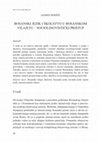 Research paper thumbnail of Bosanski jezik i školstvo u Bosanskom vilajetu – sociolingvistički pristup