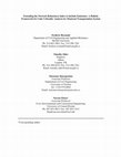 Research paper thumbnail of Extending the Network Robustness Index to include emissions: a holistic framework for link criticality analysis for Montreal transportation system