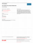 Research paper thumbnail of Une Analyse De La Notion D'Objectivit�