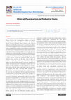 Research paper thumbnail of Clinical Pharmacists in Pediatric Units