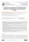 Research paper thumbnail of Association of Cytomegalo-Virus and Rubella Virus Infections in Pregnant Women with bad Obstetric History