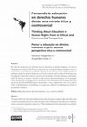 Research paper thumbnail of Pensando la educación en derechos humanos desde una mirada ética y controversial