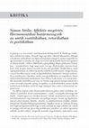 Research paper thumbnail of Recenzió Simon Attila Affektív megértés c. kötetéről, Irodalomtörténet 2023/2, 234-237