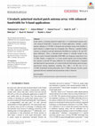 Research paper thumbnail of Circularly polarized stacked patch antenna array with enhanced bandwidth for S‐band applications