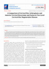 Research paper thumbnail of A Comparison of Cervical Disc Arthroplasty and Anterior Cervical Discectomy and Fusion in Two-Level Cervical Disc Degenerative Disease