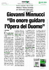 Research paper thumbnail of 2023.08.12.Intervista del Rettore dell'Opera del Duomo. Corriere di Siena