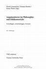 Research paper thumbnail of Table of Contents and Introduction of: "Argumentieren im Philosophie- und Ethikunterricht. Grundfragen, Anwendungen, Grenzen". Ed. by: David Löwenstein, Donata Romizi, Jonas Pfister