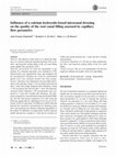 Research paper thumbnail of Influence of a calcium hydroxide-based intracanal dressing on the quality of the root canal filling assessed by capillary flow porometry