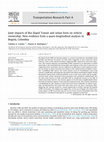 Research paper thumbnail of Joint impacts of Bus Rapid Transit and urban form on vehicle ownership: New evidence from a quasi-longitudinal analysis in Bogotá, Colombia