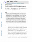 Research paper thumbnail of Exploring a Public Health Perspective on Pedestrian Planning