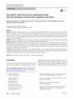 Research paper thumbnail of The patient's safety and access to experimental drugs after the termination of clinical trials: regulations and trends