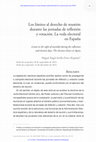 Research paper thumbnail of Los límites al derecho de reunión durante las jornadas de reflexión y votación. La veda electoral en España