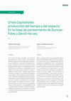 Research paper thumbnail of Crisis Capitalistas: producción del tiempo y del espacio. En la línea de pensamiento de Duncan Foley y David Harvey