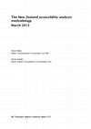 Research paper thumbnail of The New Zealand accessibility analysis methodology