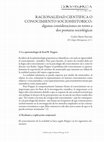 Research paper thumbnail of RACIONALIDAD CIENTIFICA O CONOCIMIENTO SOCIOHISTORICO: algunas consideraciones en torno a dos posturas sociológicas