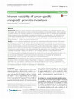 Research paper thumbnail of Inherent variability of cancer-specific aneuploidy generates metastases