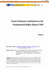 Research paper thumbnail of Franet National contribution to the Fundamental Rights Report 2020: Belgium