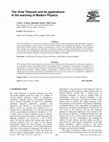 Research paper thumbnail of The Virial Theorem and its applications in the teaching of Modern Physics