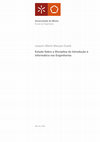 Research paper thumbnail of Estudo sobre a disciplina de introdução à informática nas engenharias