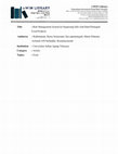 Research paper thumbnail of Risk Management System In Organizing Safe And Halal Packaged  Food Products