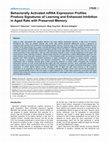 Research paper thumbnail of Behaviorally Activated mRNA Expression Profiles Produce Signatures of Learning and Enhanced Inhibition in Aged Rats with Preserved Memory