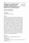 Research paper thumbnail of Optimizing the Use of Digital Technology in Building a Community Network of Consumption of Small and Medium Enterprises’ Products during the COVID-19 Pandemic: The Case of Depok, Indonesia