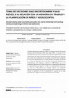 Research paper thumbnail of Toma de decisiones bajo incertidumbre y bajo riesgo, y su relación con la memoria de trabajo y la planificación en niños y adolescentes