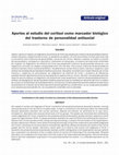 Research paper thumbnail of Contributions to the study of cortisol as a biomarker of the antisocial personality disorder