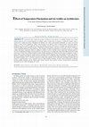 Research paper thumbnail of ffects of Temperature Fluctuation and Air Aridity on Architecture