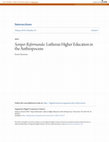 Research paper thumbnail of \u3cem\u3eSemper Reformanda\u3c/em\u3e: Lutheran Higher Education in the Anthropocene