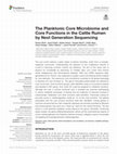 Research paper thumbnail of The Planktonic Core Microbiome and Core Functions in the Cattle Rumen by Next Generation Sequencing