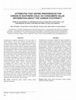 Research paper thumbnail of Attributes that define preferences for cheese in southern Chile: do consumers value information about the carbon footprint?