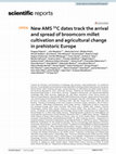 Research paper thumbnail of New AMS 14C dates track the arrival and spread of broomcorn millet cultivation and agricultural change in prehistoric Europe