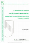 Research paper thumbnail of La transposition de la directive 'secret d’affaires' en droit français: une analyse de la proposition de loi adoptée par l’Assemblée nationale