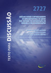 Research paper thumbnail of TD 2727 - Análise sobre o enterramento de infraestrutura de redes dos setores de distribuição de energia e telecomunicações