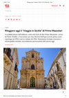 Research paper thumbnail of Rileggere oggi il “Viaggio in Sicilia” di Primo Mazzolari