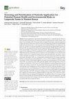 Research paper thumbnail of Screening and Prioritization of Pesticide Application for Potential Human Health and Environmental Risks in Largescale Farms in Western Kenya