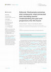 Research paper thumbnail of Editorial: Multivariate extremes and compound, interconnected and cascading events: Understanding the past and projections into the future