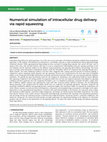 Research paper thumbnail of Numerical simulation of intracellular drug delivery via rapid squeezing