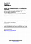 Research paper thumbnail of Robotics and Virtual Reality Gaming for Cultural Heritage Preservation