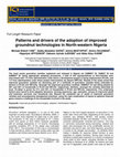 Research paper thumbnail of Patterns and drivers of the adoption of improved groundnut technologies in North-western Nigeria