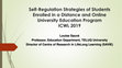 Research paper thumbnail of Self-regulation Strategies of Students Enrolled in a Distance and Online University Education Program