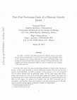 Research paper thumbnail of Post-post-newtonian limit of a dilatonic gravity model